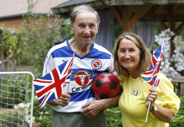 Ex-footballer Rod Thornhill Care UK Parsons Grange, Reading. Sports Day 2024  pictures Louise Bellaers