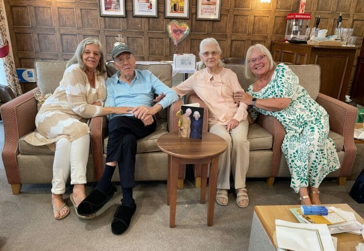 Gordon and Linda celebrated their 70th wedding anniversary at Parsons Grange care home in Shinfield. Picture: Parsons Grange