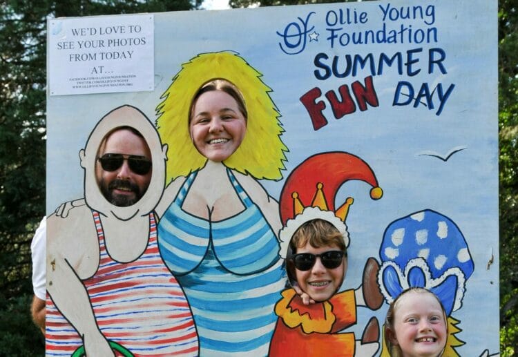 The Ollie Young Fun Day on Sunday.

The Grierson Family posing for a fun picture.