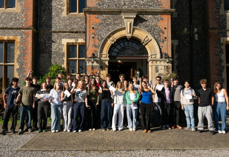 READING Blue Coat school has congratulated students on an "exceptional" set of A-Level results as pupils collect their grades across the country. Picture: Edmund Blok, via Reading Blue Coat School