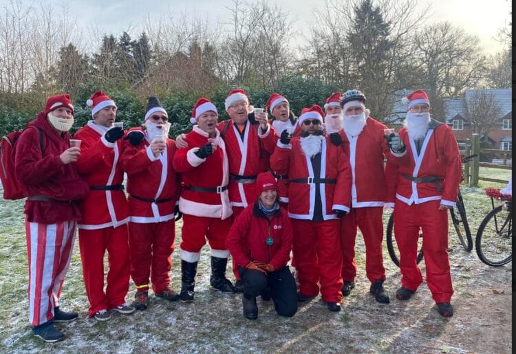 The Burghfield Santas are nominated for the Community of the Year award