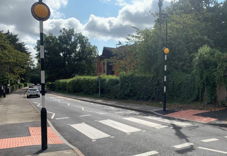 A pedestrian crossing point has been installed in Upper Redlands Road following government funding, addressing cross-party concerns about the lack of crossings on the road. Picture: Reading Borough Council.