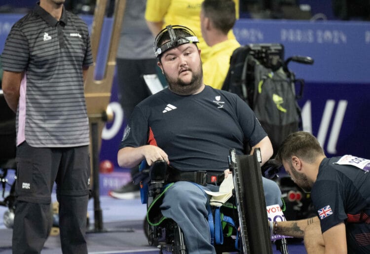 Free for editorial use image, please credit: imagecomms

ParalympicsGB Boccia Athlete, Will Arnott aged 25, from Reading, Berkshire, competing in the Individual - BC3 - Men, at the Paris 2024 Paralympic Games.

ParalympicsGB is the name for the Great Britain and Northern Ireland Paralympic Team that competes at the summer and winter Paralympic Games. The Team is selected and managed by the British Paralympic Association, in conjunction with the national governing bodies, and is made up of the best sportsmen and women who compete in the 19 summer and 4 winter sports on the Paralympic Programme.

For additional Images please visit: www.digitalcontentdownload.com/paralympicsgb_2024/

For more information please contact the ParalympicsGB Press Office via press@paralympics.org.uk