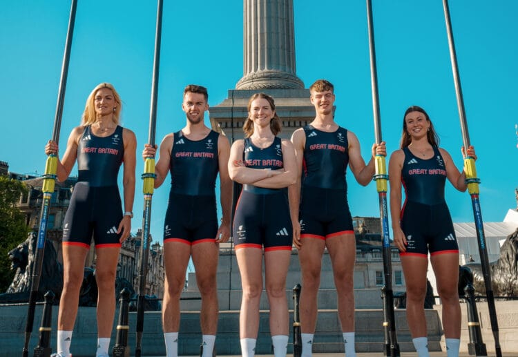 Ed Fuller, second from left, studies Geography in Reading and is set to compete in the PR3 Mixed Coxed Four rowing for Great Britain and Northern Ireland at the Games from Friday. Picture: ParalympicsGB, via University of Reading