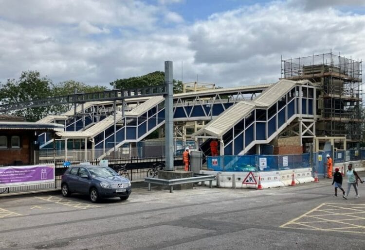 Network Rail has announced that works to improve accessibility at a small train station in Reading are approaching completion, expected to be finished this winter. Picture: Network Rail/Dyer & Butler