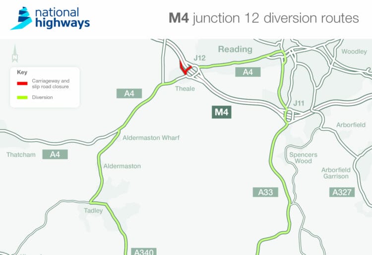 The planned diversion route.