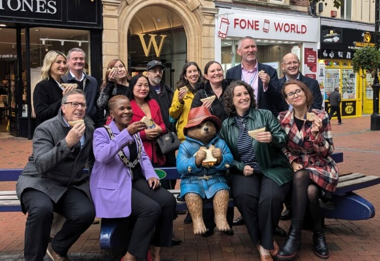 The unveiling of the new statue of Paddington Bear in Broad Street, as part of a national Paddington Visits trail. Picture: Jake Clothier