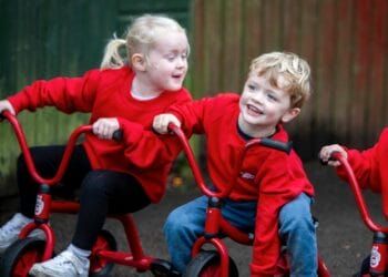 Children from Berkshire join Children in Need nursery fundraising challenge