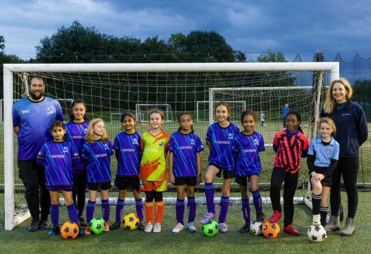 Shinfield Rangers under-10 Lionesses are sporting a brand-new kit this season.