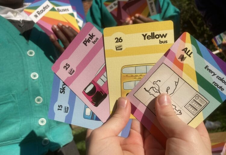 Busy Buses, a colourful new game about Reading bus routes, is on sale now. Picture Dissent Games.