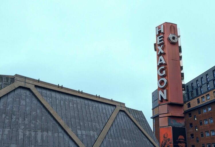 The Hexagon theatre could be the first in the UK to be heated with ground-source heat pumps, should a council application be accepted.