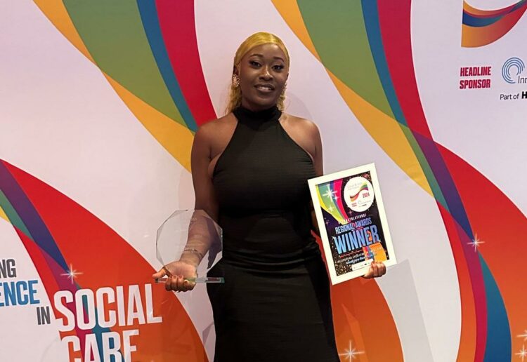 Judges at the Great British Care Awards said that KK is a natural teacher and trainer, with the patience and insight to support others in the field. Picture: Bluebird Care