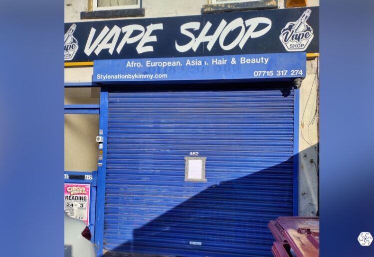 Reading Magistrates Court granted a closure order on ?Vape Shop?, situated at 462 Oxford Road, on November 20, which will remain shut until February. Picture: Reading Borough Council