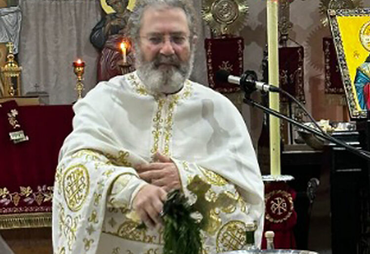 Blessing of waters by Fr Andreas Andreopoulos at St Mark\'s Church in Cranbury Road, Reading. Credit: Prophet Elias Greek Orthodox Church Reading