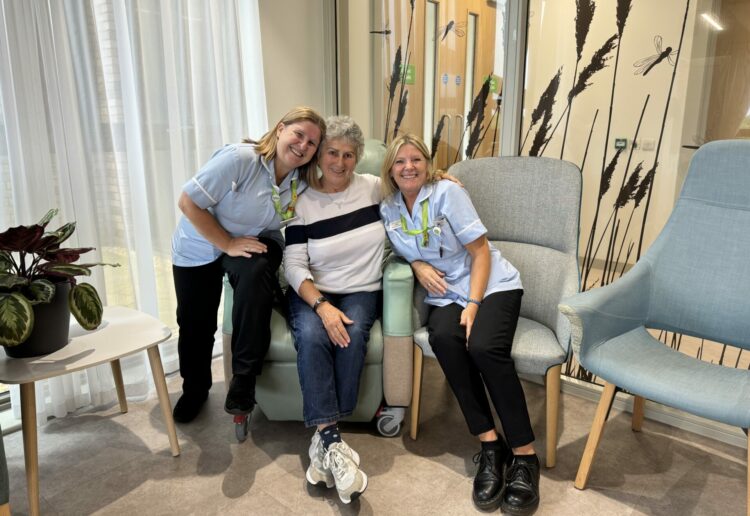 Nurses Tina and Sharon and patient Pauline, at Thames Hospice. The care provider is calling for action to future proof its services. PIcture: Thames Hospice