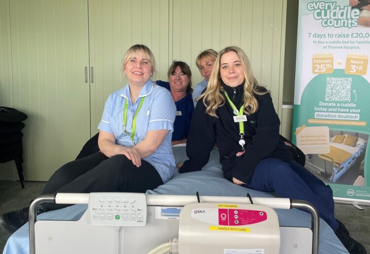 Thames Hospice is asking people to contribute to a crowdfunding campaign to enable them to buy a cuddle bed. Picture: Thames Hospice