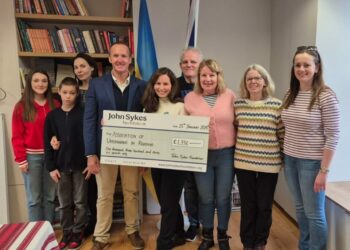 The John Sykes Foundation donates more than £1,300 to Reading branch of Association of Ukrainians in Great Britain