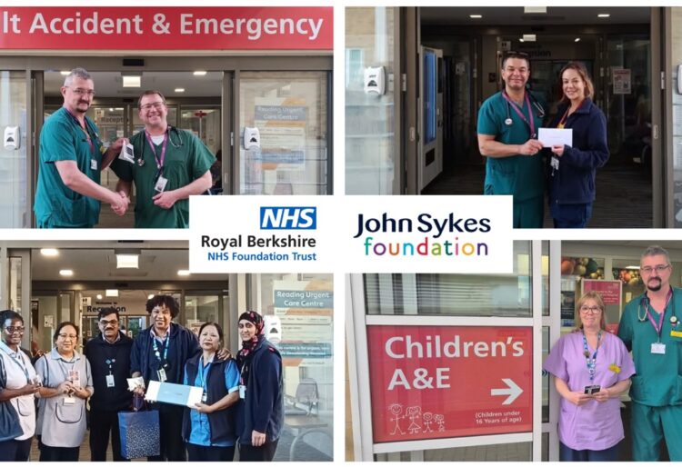 The John Sykes Foundation is celebrating six years of collaboration with the A&E Department of the Royal Berkshire Hospital. Picture: Via The John Sykes Foundation
