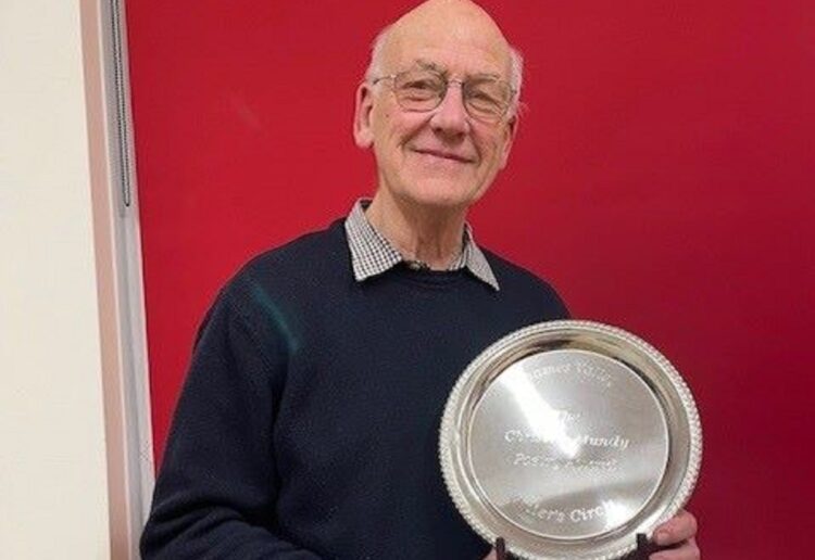 Les Williams is winner of this year's Chris Mundy Trophy at Thames Valley Writers Circle. Picture: TVWC