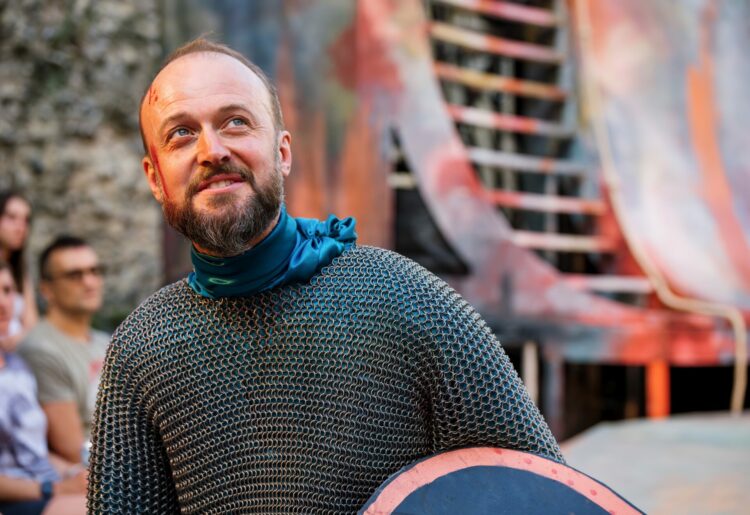RABBLE Theatre is set to bring its latest show, William the Conqueror, written by associate writer, Beth Flintoff, to the site of the former prison. (Toby Davies pictured in Henry I). Picture: Alex Brenner, via RABBLE
