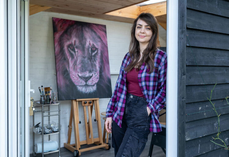 Visual artist Jennifer Starnes has been shortlisted for the South East of England final of this year's UK StartUp Awards. Picture: Pennie Withers