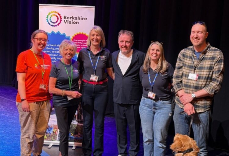 The charity held stalls at The Hexagon as it welcomed comedian Chris McCausland for his latest stand-up tour, Yonks. Picture: Berkshire Vision