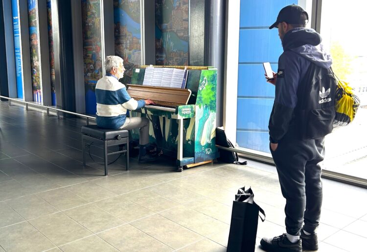Passengers can now play the piano at Reading Station while they wait for their train, thanks to The Rotary Club of Reading. Picture Erica Purvis