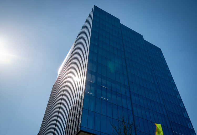 The Quad combines private offices, co-working spaces, meeting rooms, and business amenities across 30,000 sq ft and two storeys in central Reading. Picture: Barabas Balog, NewFlex