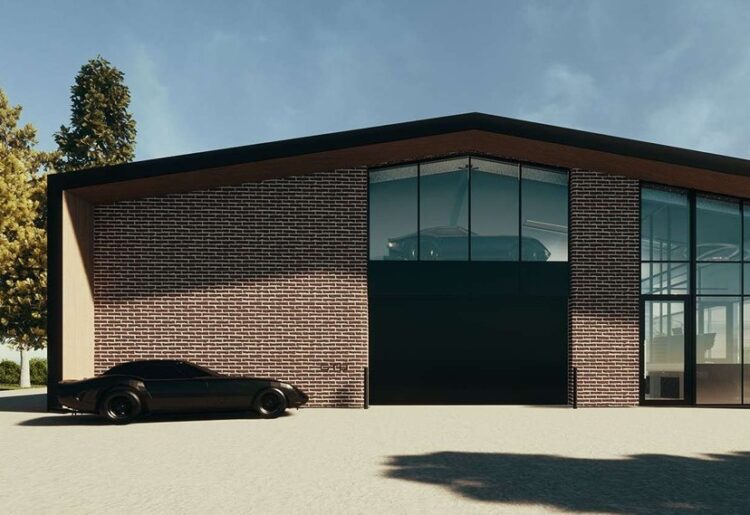 CGI of Ferrari workshop