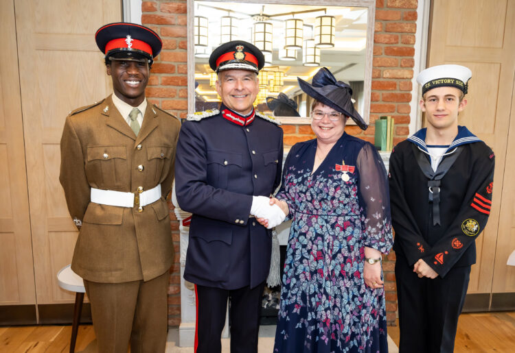 Mrs Sarah Jane France BEM receives the British Empire Medal. Picture: <a href="www.stphotos.co.uk"> Stewart Turkington </a>