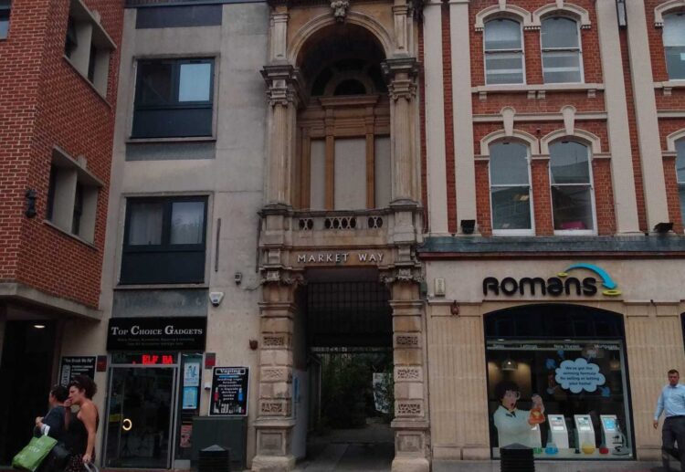 The store is located next to the town\'s historic Market Way entrance. Credit: James Aldridge, Local Democracy Reporting Service