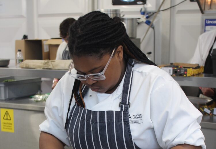 Jacalyn Richardson, a Professional Culinary Arts Level 2 student at Reading College