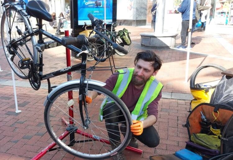 The Dr Bike team is set to travel around the borough during the summer holidays offering free bike maintenance checks and basic fixes. Picture: Reading Borough Council
