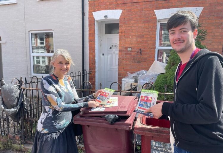 Cllrs Cross And Rowland Dealing With Bins Left On Pavements And Providing Info On How To Recycle Properly Credit Will Cross