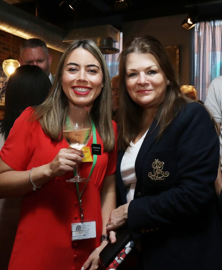 Pride of Reading launch 2025 at Malmaison Reading; Jen Ingleby  (John Lewis) and Jackie Evans (Reading Football Club)
