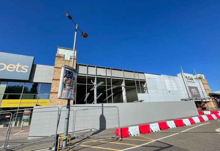 The former Carpet Right store is being transformed into a Next at the Reading Gate Retail Park in Whitley. Credit: James Aldridge, Local Democracy Reporting Service