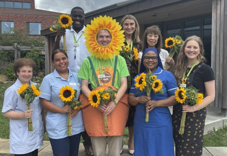 Thames Hospice is in full bloom to mark National Sunflower Day, ahead of its regular Sunflower Walk in September. Picture: Thames Hospice