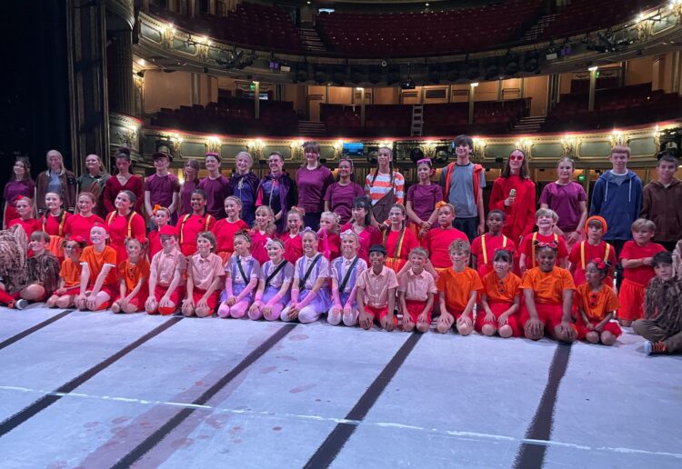 Fifty-five young performers from the Pauline Quirke Academy of Performing Arts (PQA) took to the stage at London?s His Majesty?s Theatre to perform in the stage show Across the Line. Picture: The Pauline Quirke Academy of Performing Arts