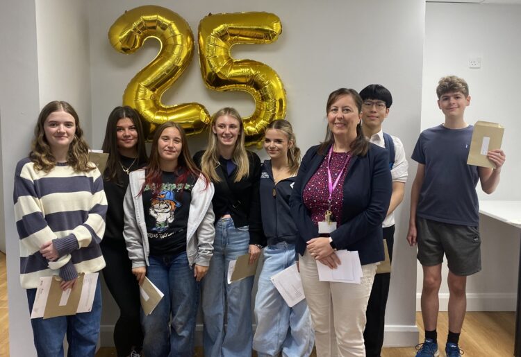 Theale Green School students are celebrating this morning, after receiving their GCSE results. Picture: Theale Green School