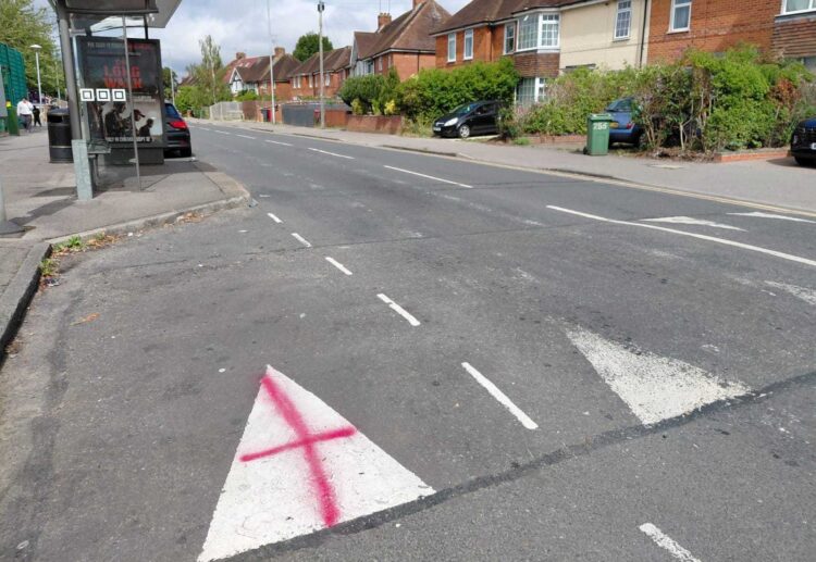 St George's crosses in Whitley