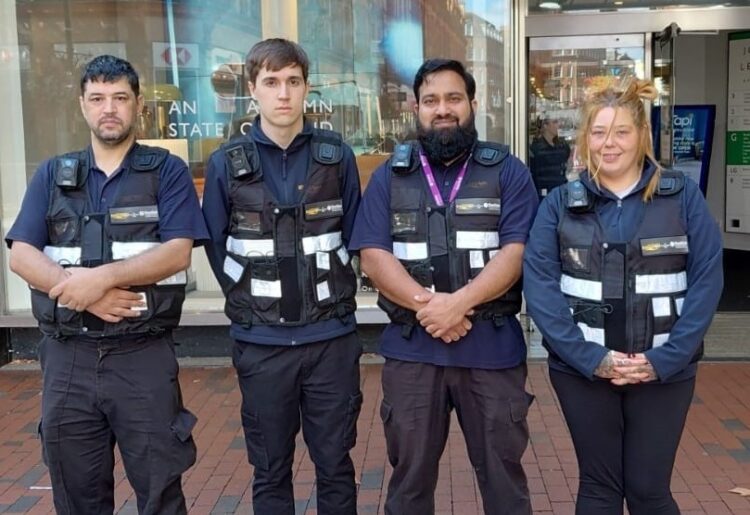 Trainers and team members of the Kingdom Services Group, who will be responsible for fining people for litter and flytipping in Reading. Credit: James Aldridge, Local Democracy Reporting Service.