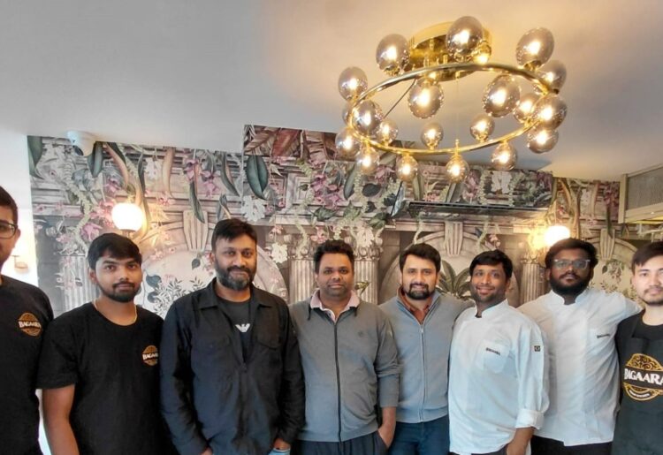 The team at the Bagaara restaurant in Shinfield Road, Reading. Credit: James Aldridge, Local Democracy Reporting Service.