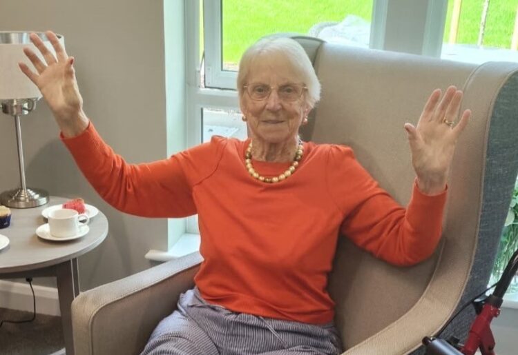 BIrthday girl Sadie enjoyed her 89th birthday at Friends Place, Calcot. Picture: Friends Place