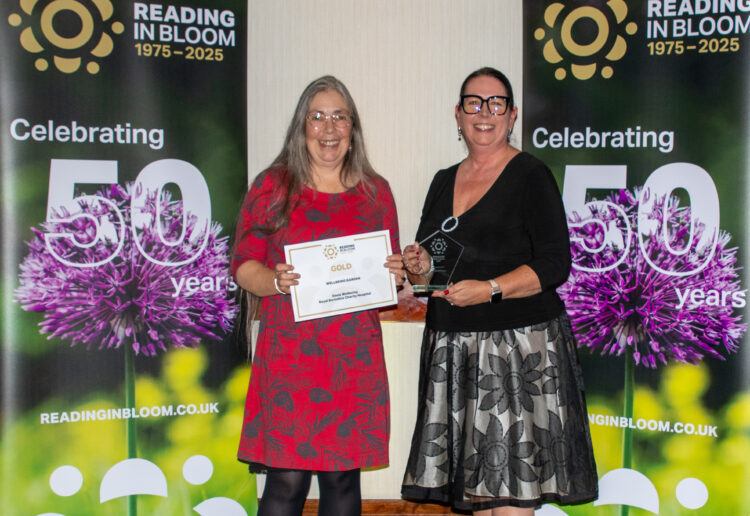 The Royal Berks Charity and hospital have celebrated winning the Gold Award in the Wellbeing Garden category at this year's Reading in Bloom awards. Picture: Reading in Bloom