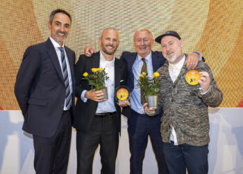 PRIDE OF READING AWARDS: Jamie Willcox and Stevie Coe, Biscuit Town Run Club wins Inspiration Award