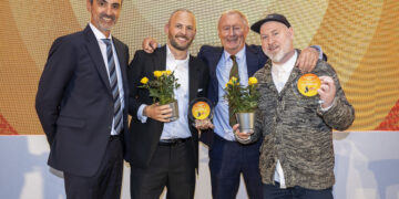 PRIDE OF READING AWARDS: Jamie Willcox and Stevie Coe, Biscuit Town Run Club wins Inspiration Award