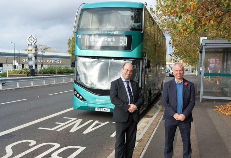 The council has announced that the fifth phase of the South Reading Bus Rapid Transit Scheme has concluded with the A33 relief road reopening and addition of a Kennet Bridge. Picture: Reading Borough Council.