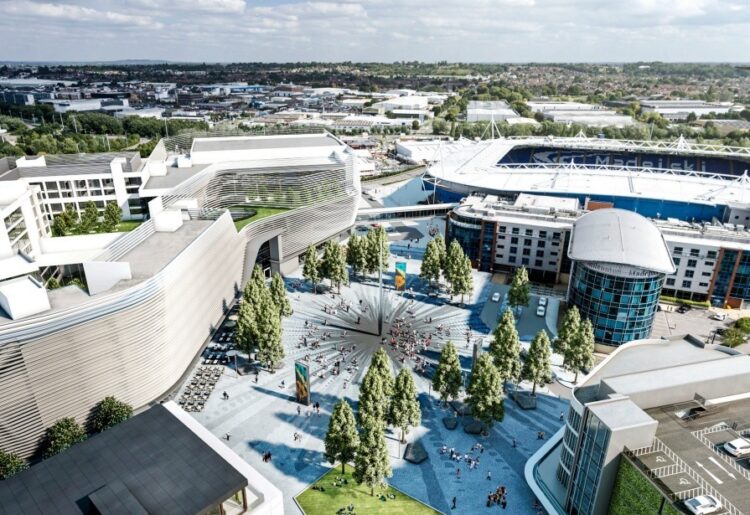 A CGI for the Royal Elm Park development next to the Select Car Leasing Stadium in South Reading. Credit: Stantec