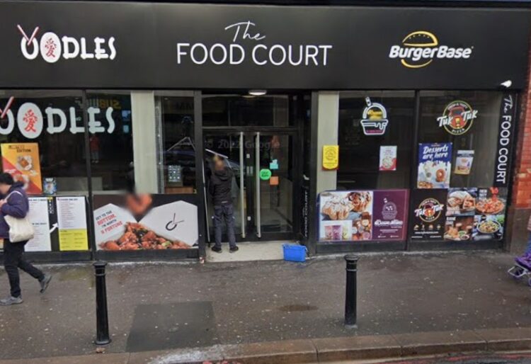 The Food Court in Oxford Road, Reading, containing Burger Base, Tuk Tuk Pizza and Oodles Asian cuisine has closed. Credit: Google Maps