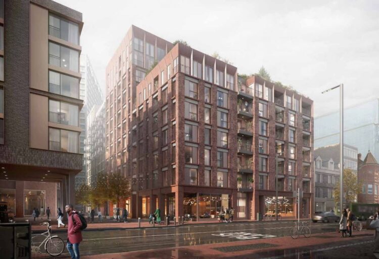 A CGI for the adjustments to the plan to replace the building housing the Cosmo buffet in Friar Street, Reading. Credit: Stefan Shaw Studio